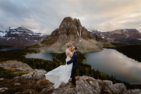 Backpacking And Hiking Elopement Ideas In Canada Mount Assiniboine