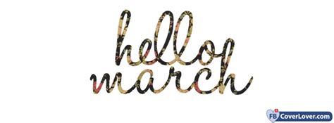 Hello March Seasonal Facebook Cover