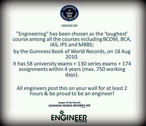 Sorry to disappoint u but i have to say stpm is easy. Guinness World Records:Engineering Toughest Course In The ...