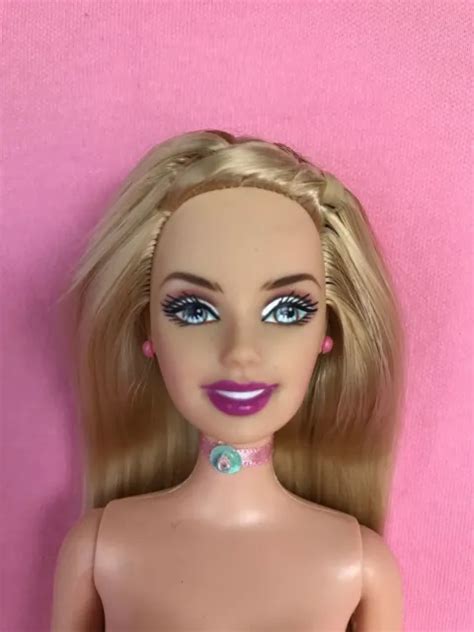 mattel barbie doll long silky hair belly button ooak no clothes 1990s 14 99 picclick