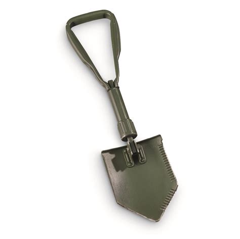 Used German Military Tri Fold Shovel With Cover 173042 Hand Tools