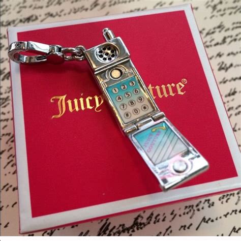 Nwt Juicy Couture Flip Phone Charm Juicy Couture Phone Charm Flip