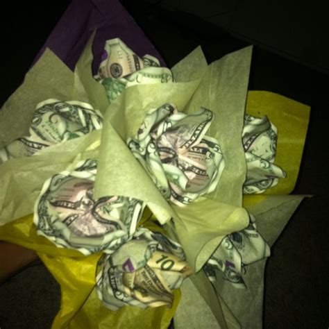 Money orders are a safe alternate to cash or checks. Bouquet of roses made out of money! | My Own Creations! | Pinterest | Money creation and Money lei