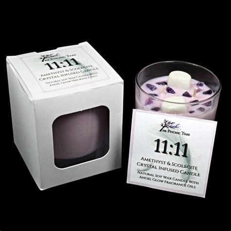 1111 Angel Numbers Crystal Infused Scented Candle