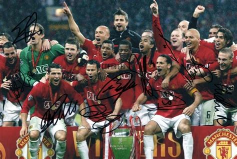Limited Edition Manchester United 2008 Champions League Final Squad