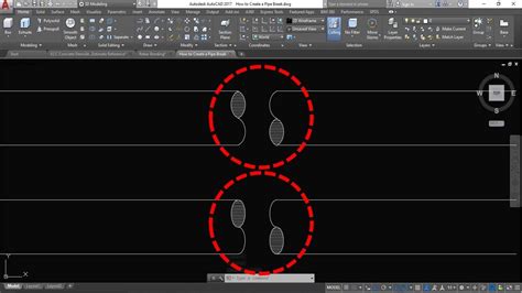 How To Create A Circular Shaft Or Pipe Break In Autocad Youtube