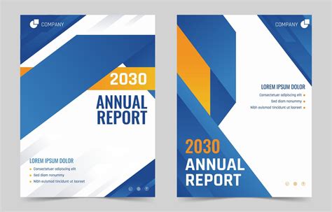 Annual Report Cover Template 5471545 Vector Art At Vecteezy