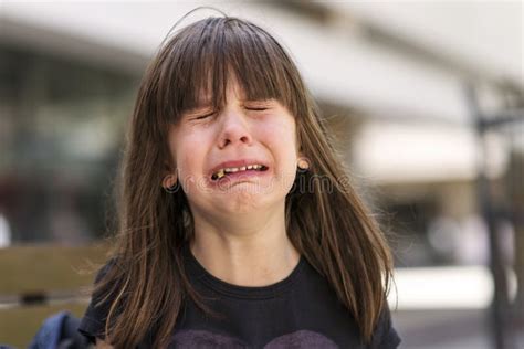 Little Girl Crying Stock Image Image Of Child Behaviorpsychology