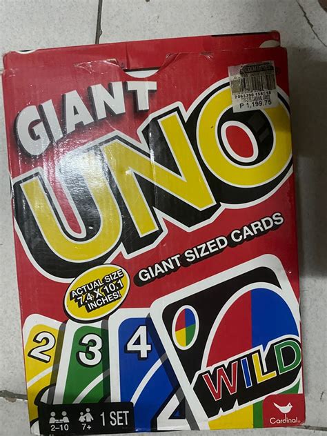 Giant Uno Card Hobbies And Toys Toys And Games On Carousell