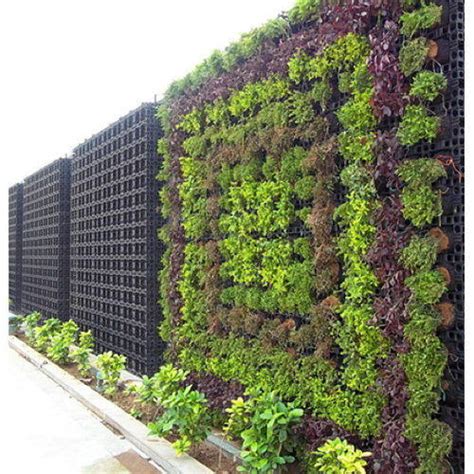Plastic Decorative Vertical Garden Made With Small Plants