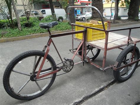 Homemade Cargo Bike Zero Use Of Tubing Note Foot Brake Cargo