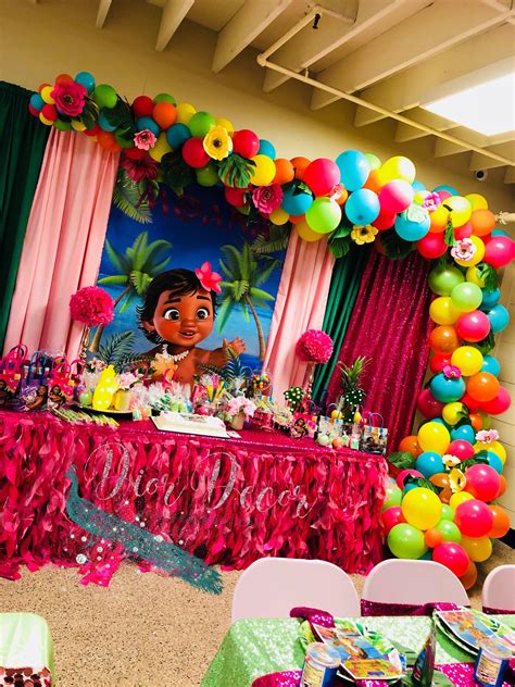 The dessert table is so beautiful!! 20 Ideas for Baby Moana Party Decorations - Home, Family ...