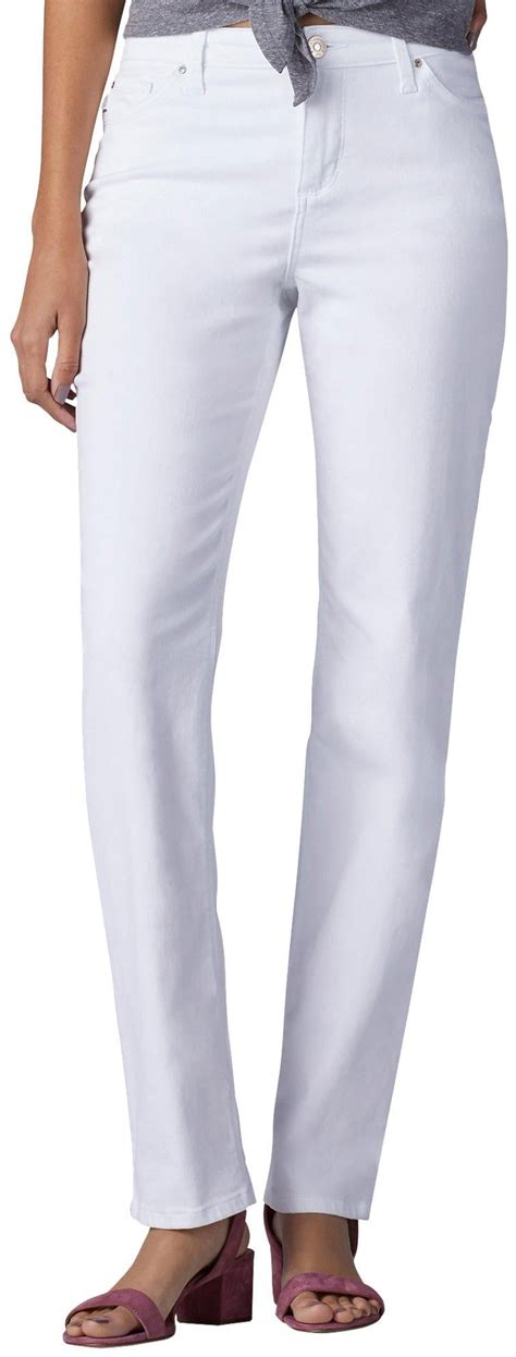 Lee Petite Relaxed Straight Leg Slim Fit Jeans 14p White