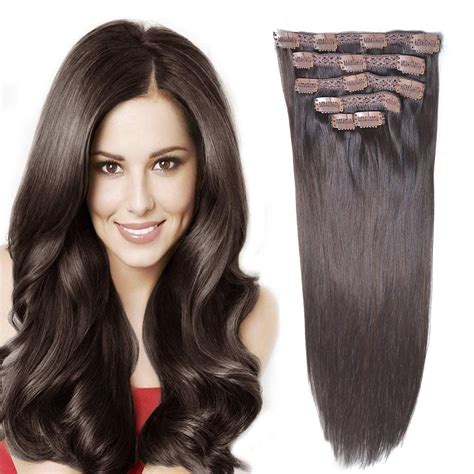 Bhf Remy Human Hair Clip In Extension 14 Inch Clip In Hair Extensions Hair Extensions Best