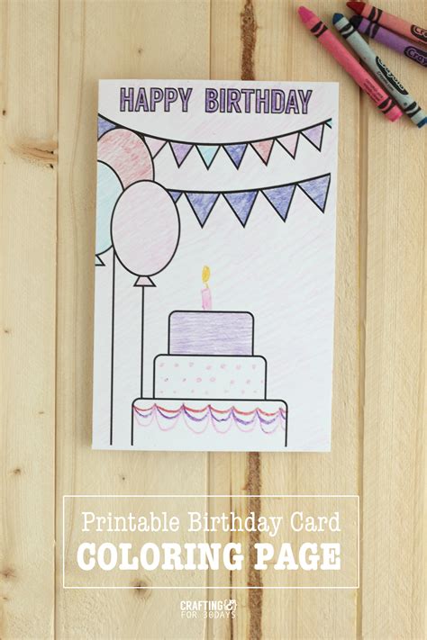 Lots of different size and color combinations to choose from. Birthday Coloring Pages