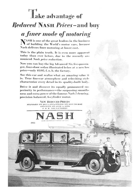 Nash Advertising Campaign 1928 Blog