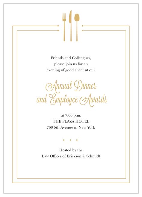 Company Dinner Gala Invitation By Basic Invite