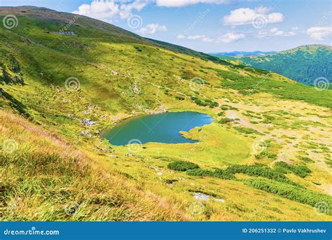 Blue Lake In Mountains Stock Photo Image Of Brebeneskul 206251332