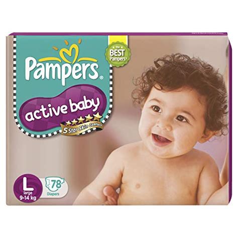 Buy Pampers Active Baby Taped Diapers Large Size Diapers Lg 78