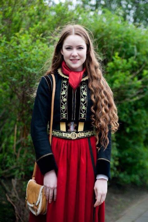 Beautiful Icelandic Girl In Traditional Clothes Traditional Outfits