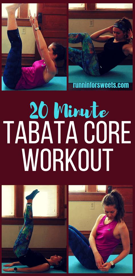 20 Minute Bodyweight Tabata Core Workout Runnin’ For Sweets