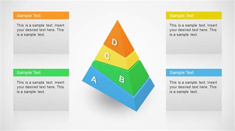 D Segmented Pyramid Powerpoint Template Slidemodel