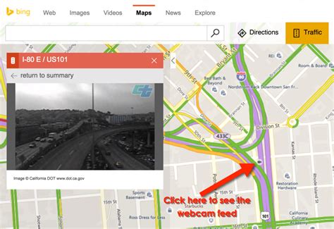 Traffic Cameras In Bing Maps Fia