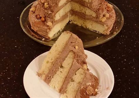 Hazelnut Layer Cake With Hazelnut Cream Frosting Recipe By Fenway Cookpad