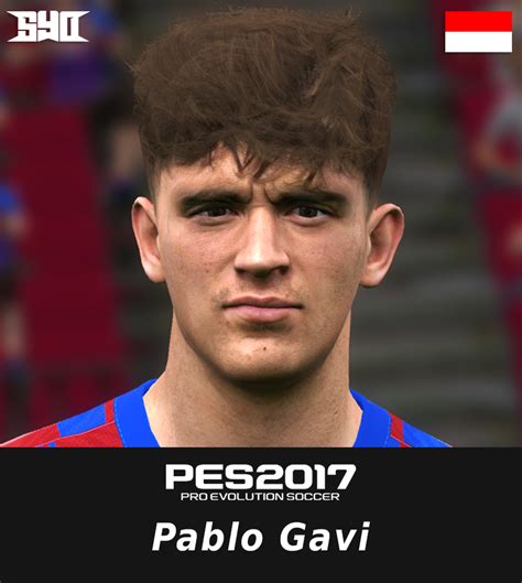FACE Pablo Gavi For PES 2017 - Pes Patch - Updates For Pro Evolution Soccer