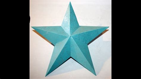 How To Make A 3d Paper Star Hd Youtube