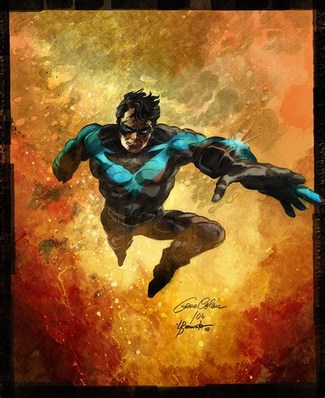 Commission Nightwing By Lizzbuenaventura On Deviantart
