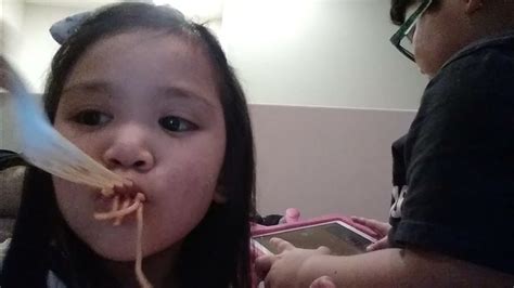 [ part 2 ] me and my niece aka cousin eating spaghetti youtube