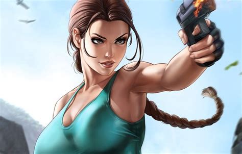 Wallpaper Girl Tomb Raider Girl Art Lara Croft By Dandonfuga