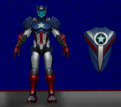 Model Dl Msw Captain America Planetary Defender By Wolfblade111 On
