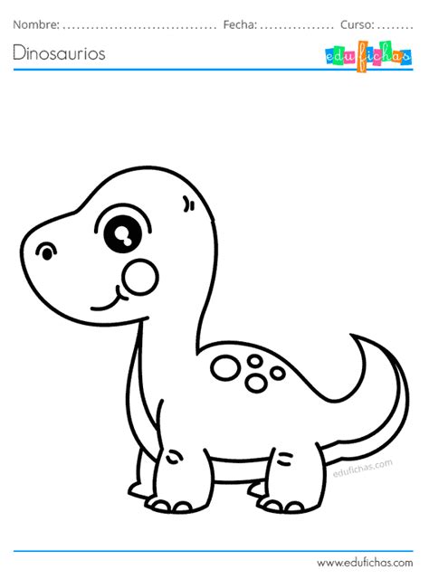 Baby Dino Para Colorear Libro De Dinosaurios Para Colorear Bebes