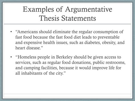 How To Make A Thesis Statement Argumentative