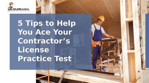 Louisiana Contractors License Practice Test By Louisiana Contractors