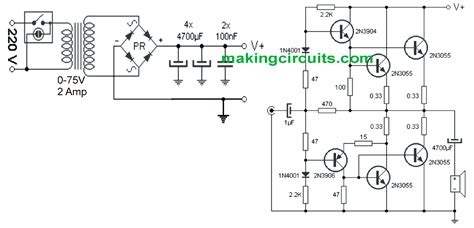 Simple Amplifier Circuit Diagram Using Transistor