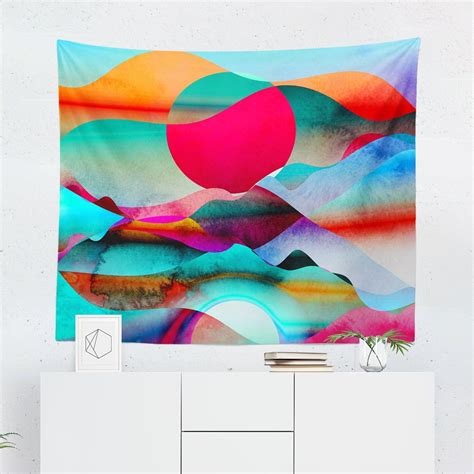 Bright Colorful Tapestry In 2021 Colorful Tapestry Tapestry Cool