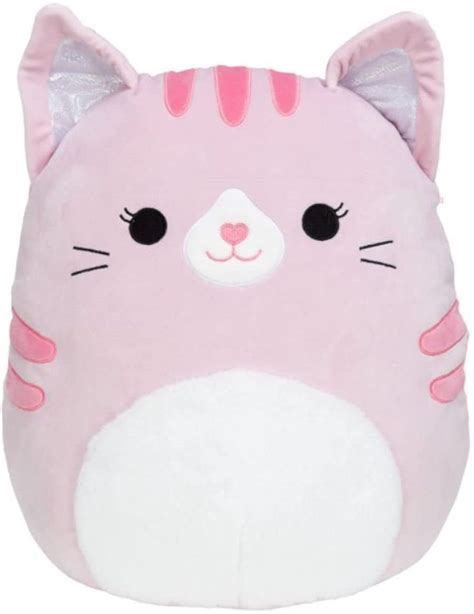 Squishmallows Laura The 16 Inch Pink Cat With Furry Tummy Ultrasoft