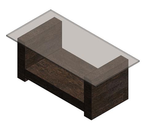 Coffee Table 3d Dwg Model For Autocad • Designs Cad