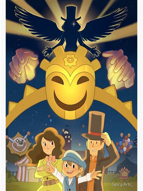 Professor Layton And The Miracle Mask Poster By Martinamos Redbubble