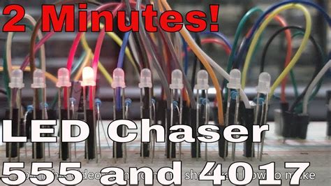 Led Chaser With 555 Timer And 4017 Beginners Project 10 Led Chaser