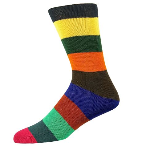 Multi Coloured Striped Elevenses Sock Mens Country Clothing Cordings