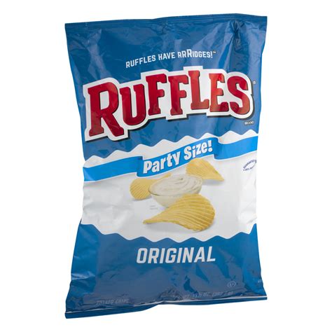 Ruffles Potato Chips Original Party Size 135oz Bag Garden Grocer