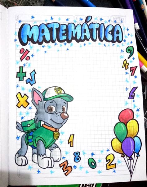 Carátulas Marcos Bordes Portadas Para Niños Cuadernos Matemáticas