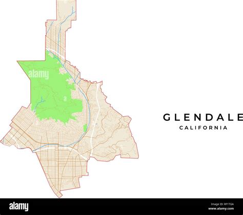 Glendale California Map Hi Res Stock Photography And Images Alamy
