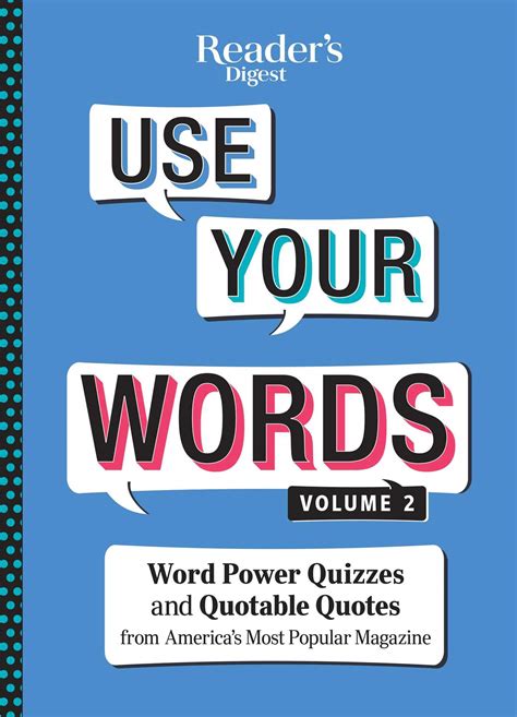 Buy Readers Digest Use Your Words Vol 2 2 Word Power Quizzes