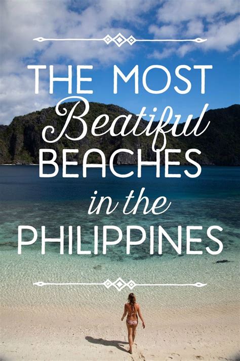 The Most Beautiful Beaches In The Philippines With Text Overlaying It