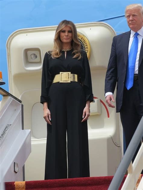 melania trump s outfit in saudi arabia sparks controversy — and memes allure